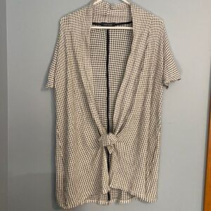 2X Laila Jayde S/S No Wrinkle Sweater w/tie